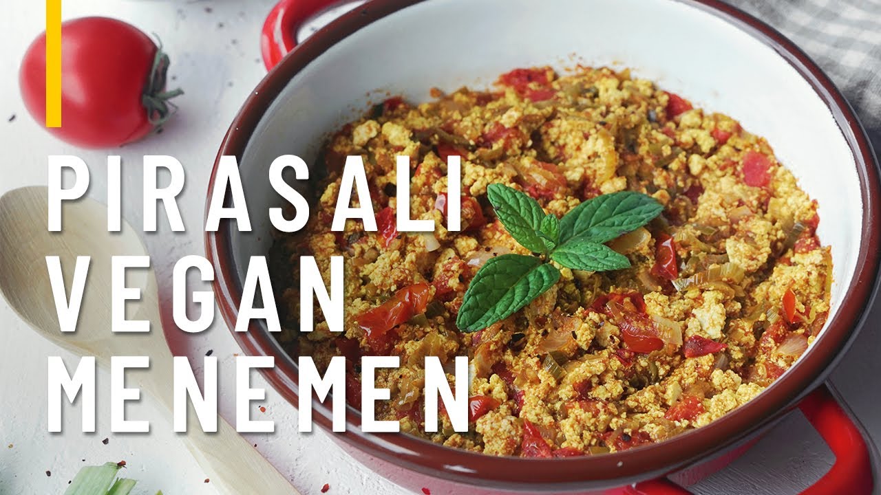 Menemen soğanlı mı olur tartışmasına son: PIRASALI VEGAN MENEMEN &bull; Vegan Tarifler