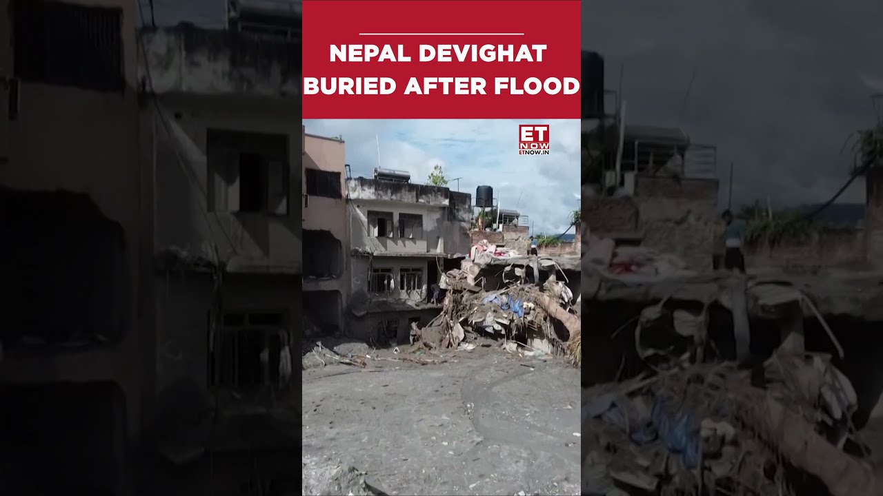 Nepal Flood Video: An Entire Village Wiped Out And In Debris Now?| Heartbreaking Aftermath #shorts