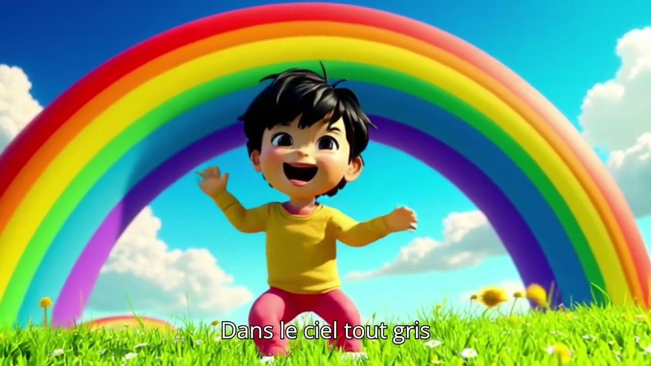 🌬️ Сильный ветер 💨 | Детская песенка | Французская детская песенка 🎶