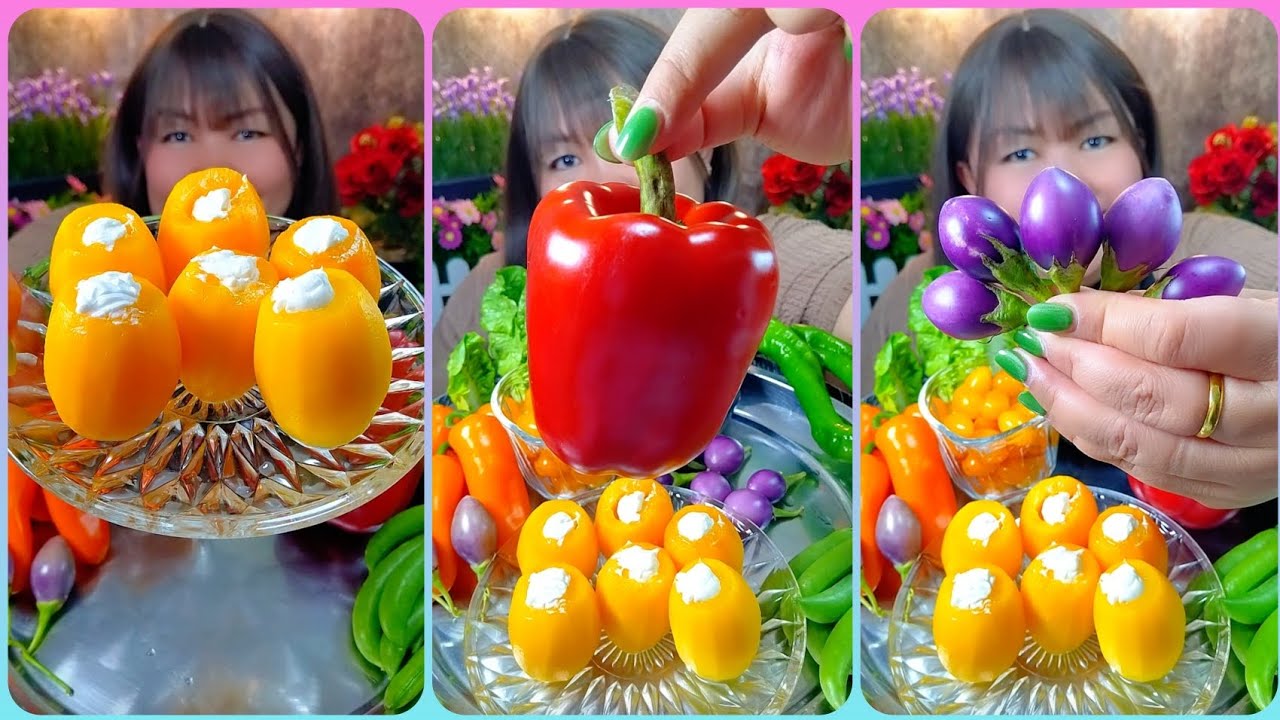 ผัก-ผลไม้ จิ้มครีมชีส ใครไม่ชอบกินผักต้องลองอร่อยมากๆ @ตั้งใจกิน 