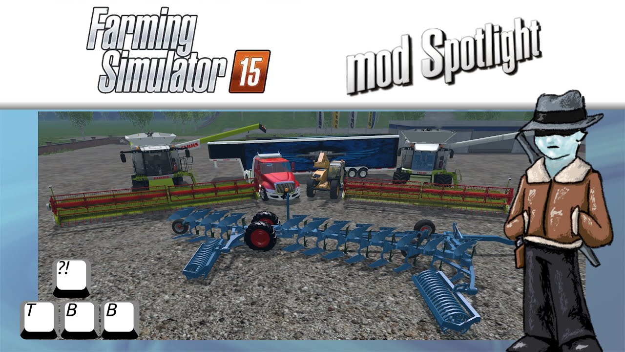 Farming Simulator 15 Mod Spotlight - Big Harvesters and a Plow