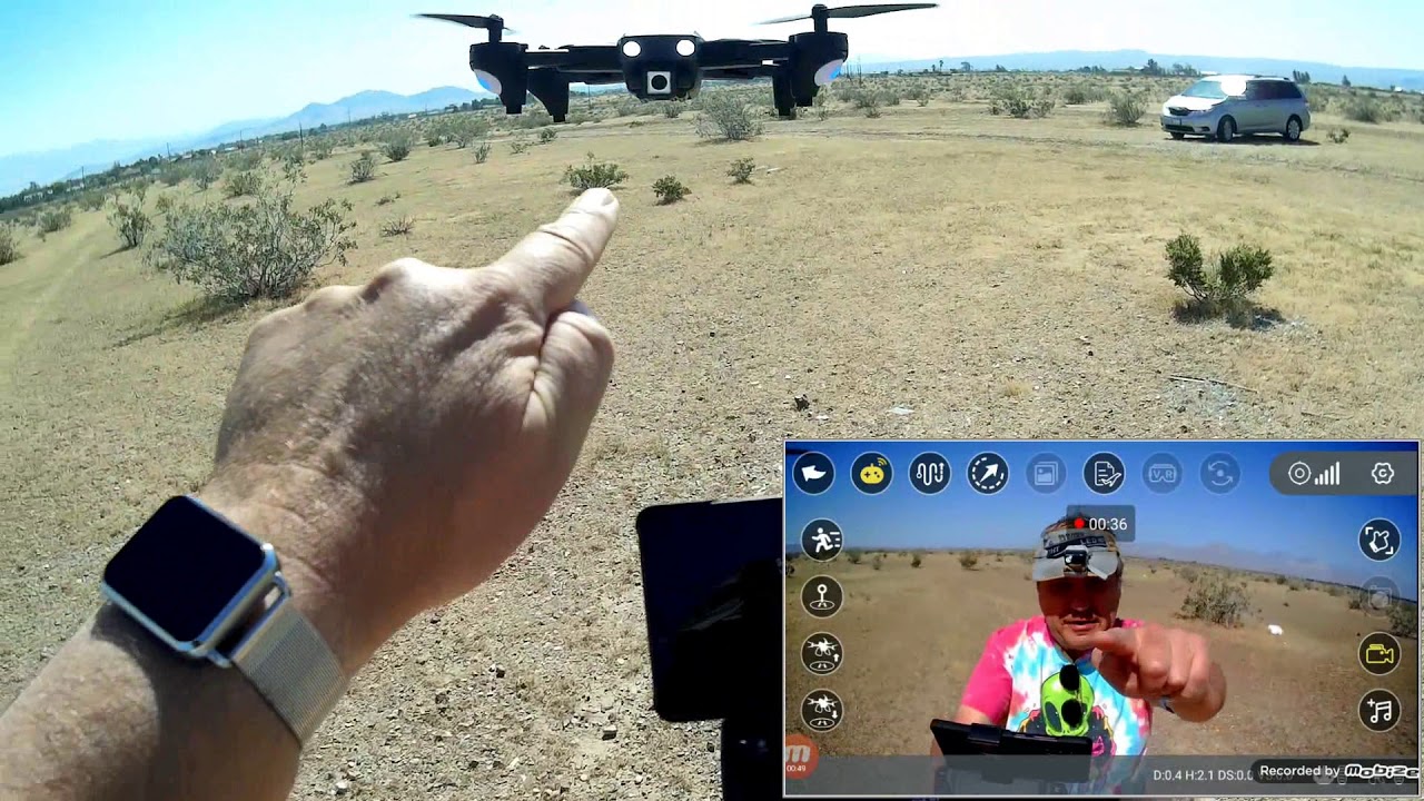GoolRC CSJ WiFi S166 Folding GPS 1080p Camera Drone Flight Test Review