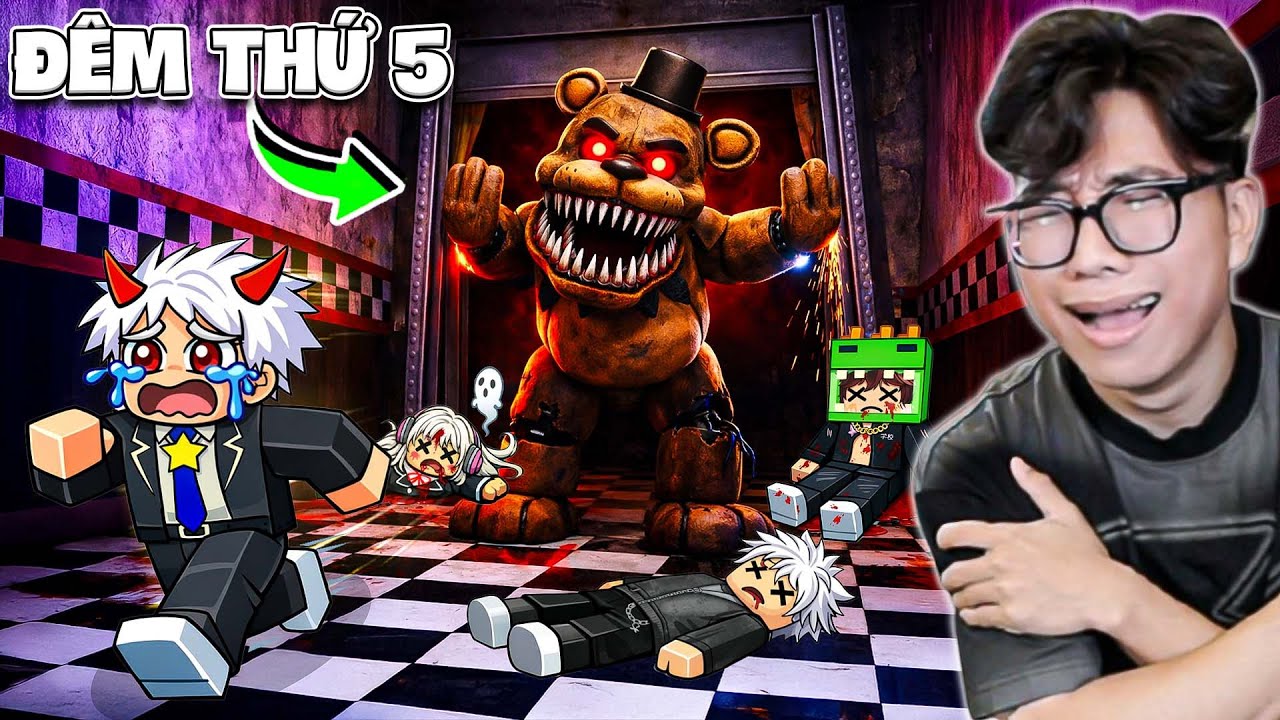 Bi Huỳnh Cùng Đồng Bọn Cố Gắng Sống Sót 5 Đêm Trong FNAF: Eternal Nights | ROBLOX