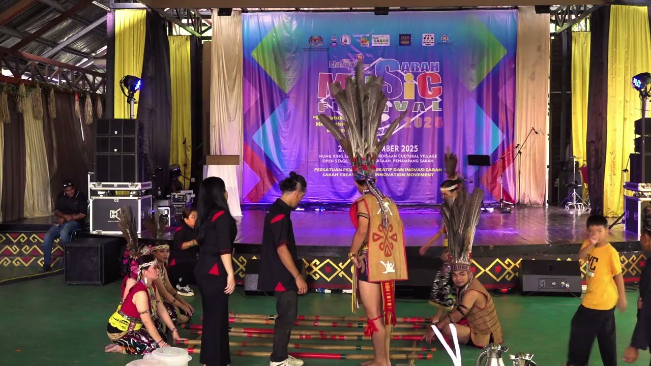 SENI TARI KREATIF : TARIAN ANGGALANG MAGUNATIP MURUT  TENOM - FESTIVAL MUZIK SABAH 2025