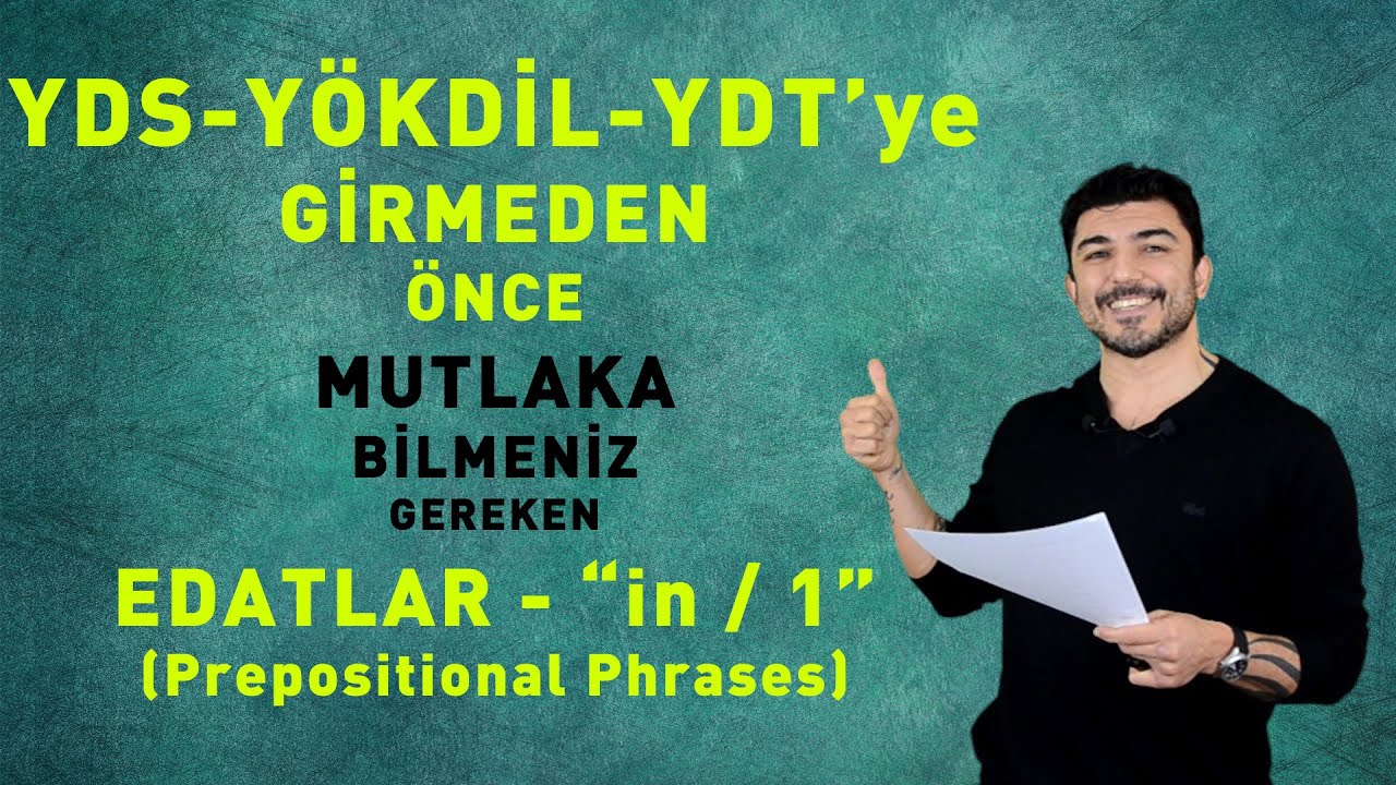 YDS, Y&Ouml;KDİL, YDT, &hellip; - sınavlarına girmeden &ouml;nce bilinmesi gereken EDATLAR - 