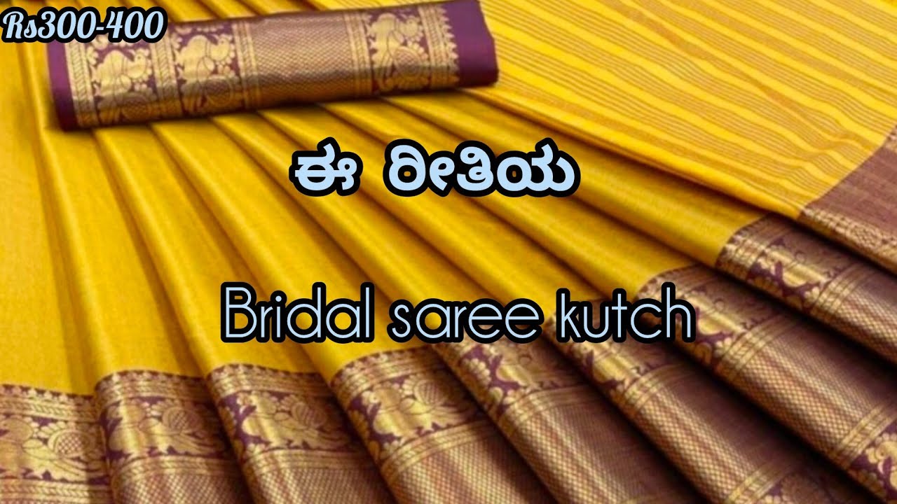 bridal saree kutch designs for grand functions easy for beginners #design #fashion #beginners