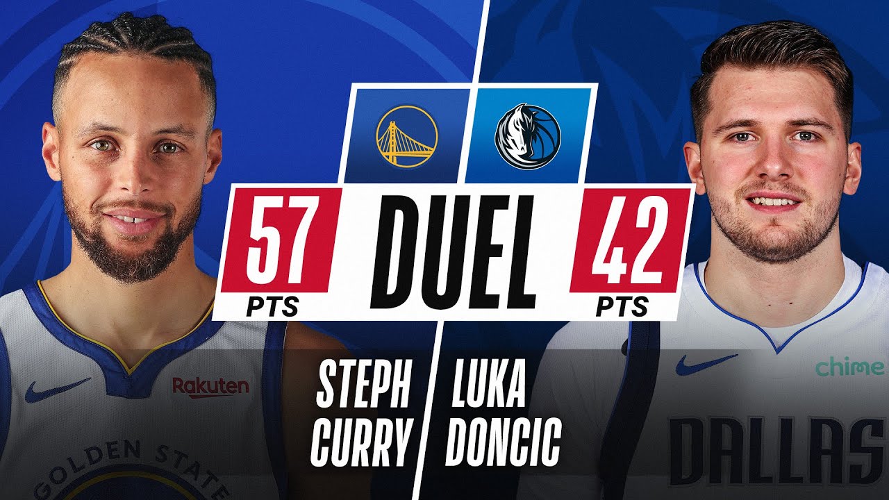 Steph and Luka Combine For 9️⃣9️⃣ Points In DUEL 👀