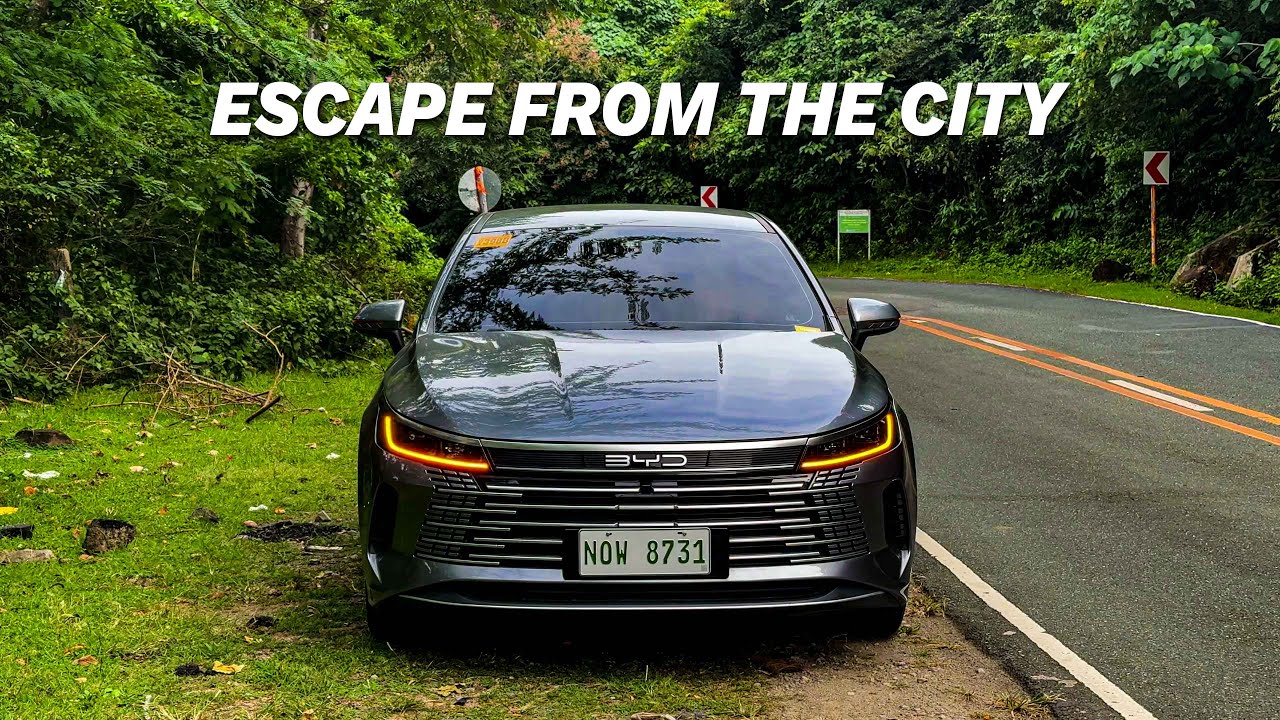 City Escape: A Calm Drive Through Kaybiang Tunnel with My BYD Seal 5 #byd #bydking #bydphilippines 
