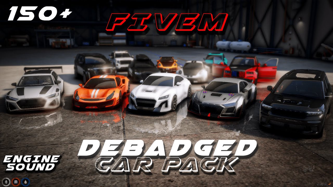 FiveM 150+ New Debadged Car Pack | Custom Engine Sound | High Quality | Preview