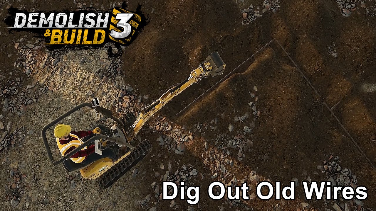 Demolish & Build 3 - Dig Out Old Wires -  Game Walkthrough - 7