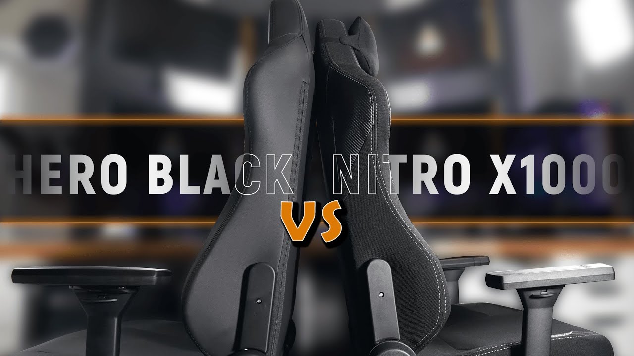 noblechairs HERO BLACK Edition VS Nitro Concepts X1000