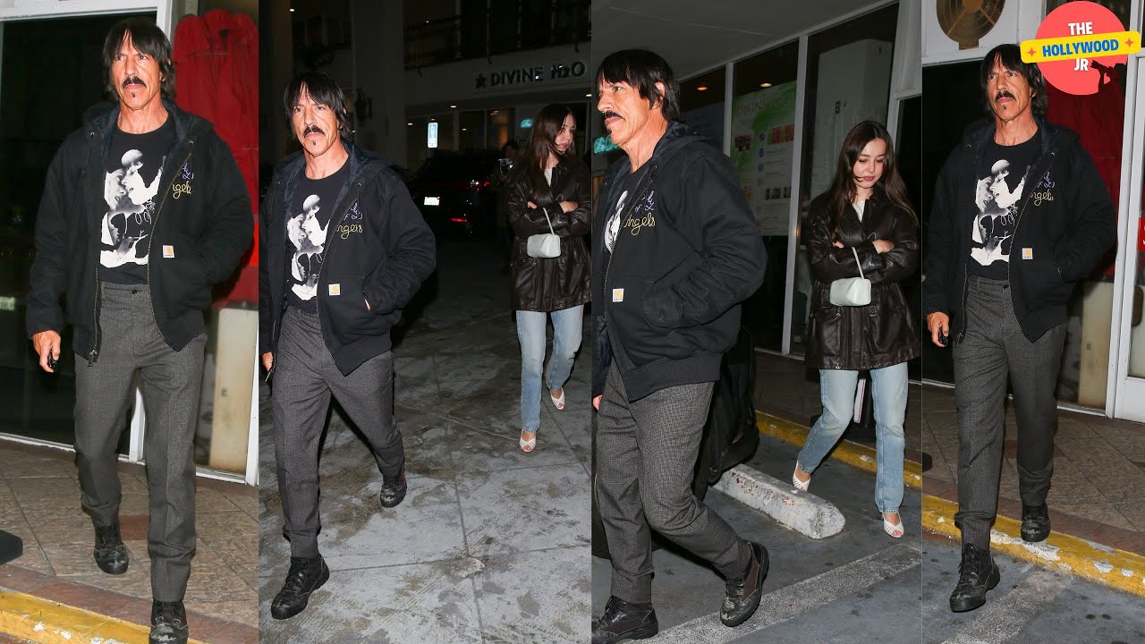 RED HOT CHILI PEPPERS' ANTHONY KIEDIS SPOTTED LEAVING DINNER WITH GIRLFRIEND AT SUSHI PARK!!!