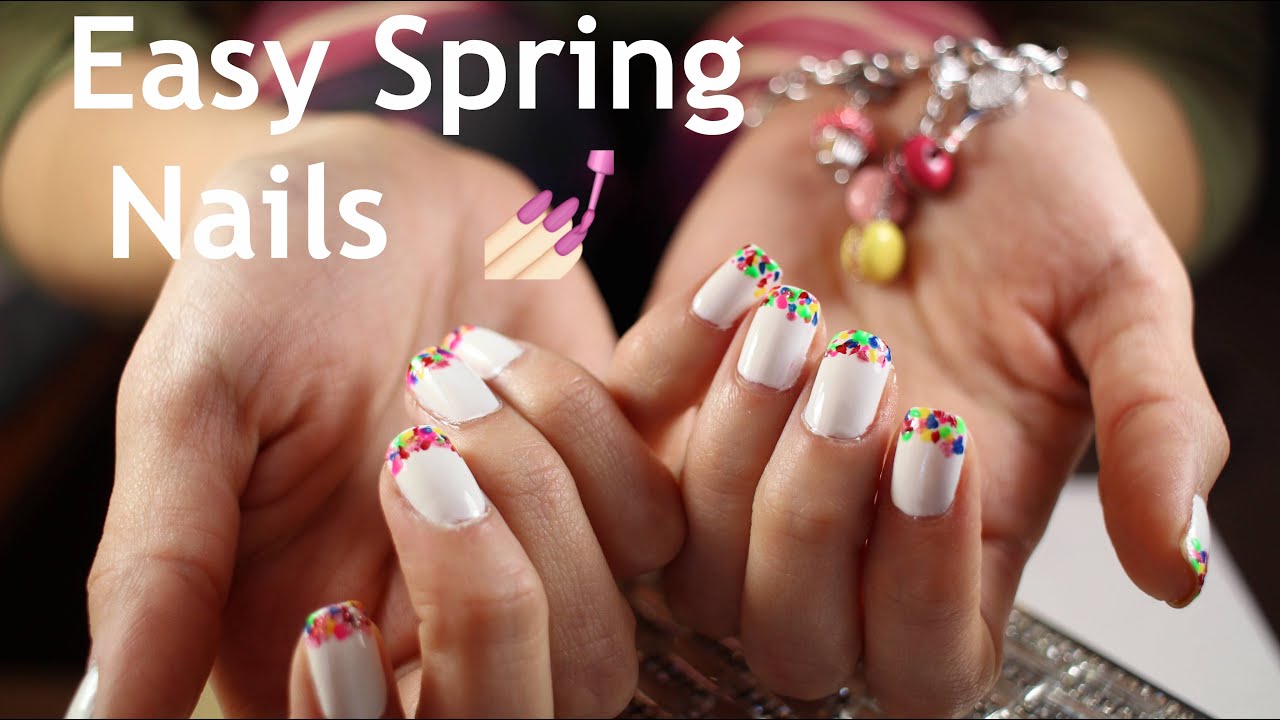 FunFetti Nail Tutorial | Adrianneviz