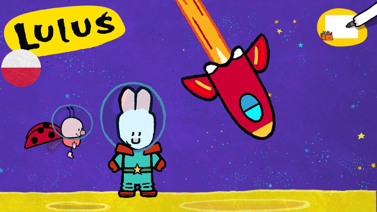Luluś, narysuj mi 🎨 ✏ Luluś, narysuj mi rakietę ✏ Naucz się rysować z Lulusiem ! | ⬇⬇⬇