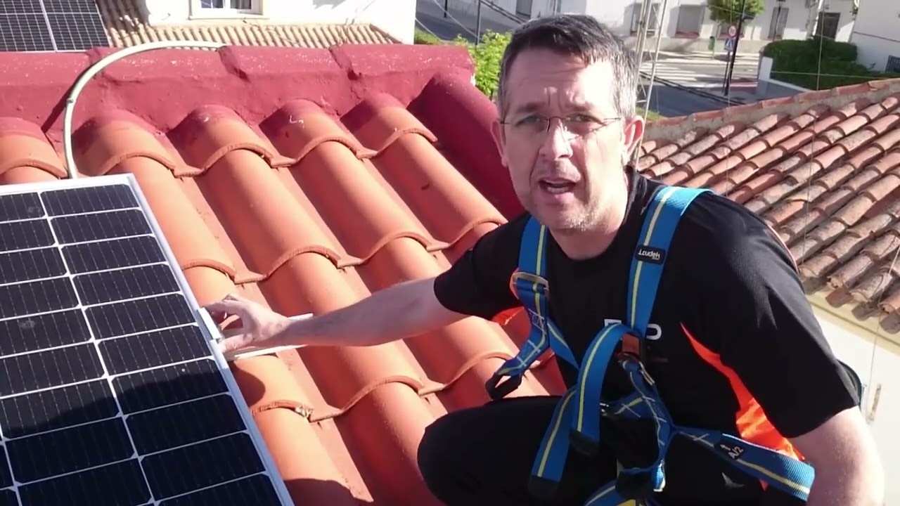 Instalación solar sobre teja, os enseño como se hace y sobre todo que es lo que no hay que hacer.