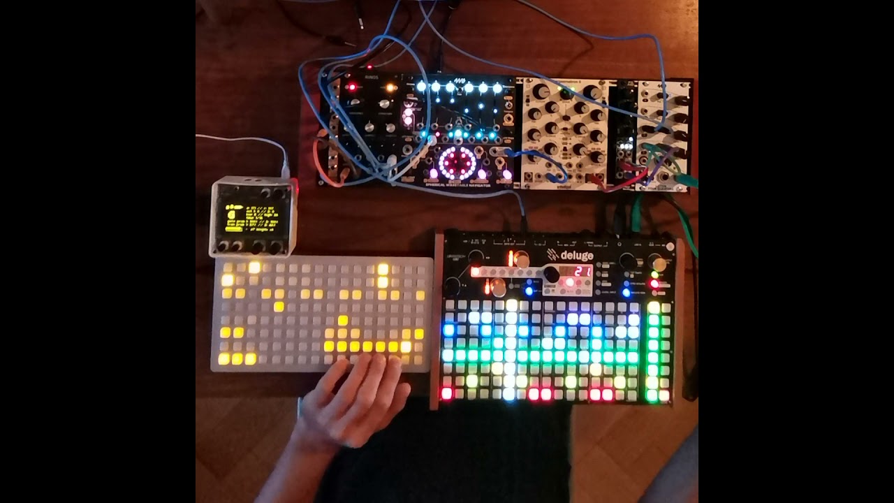 Electronics #7 - Monome Norns/crow/grid, MI Rings, 4ms SWN, Synthstrom Deluge