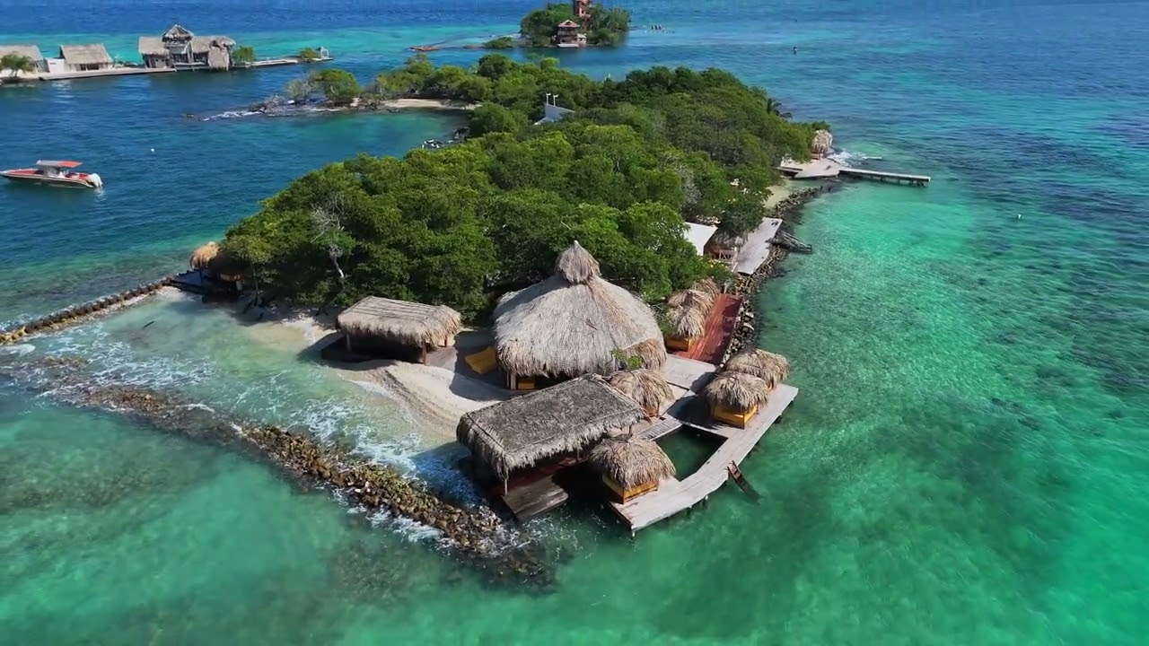 Isla amores | Islas del Rosario - Alba Hotels and private island | 4k Drone