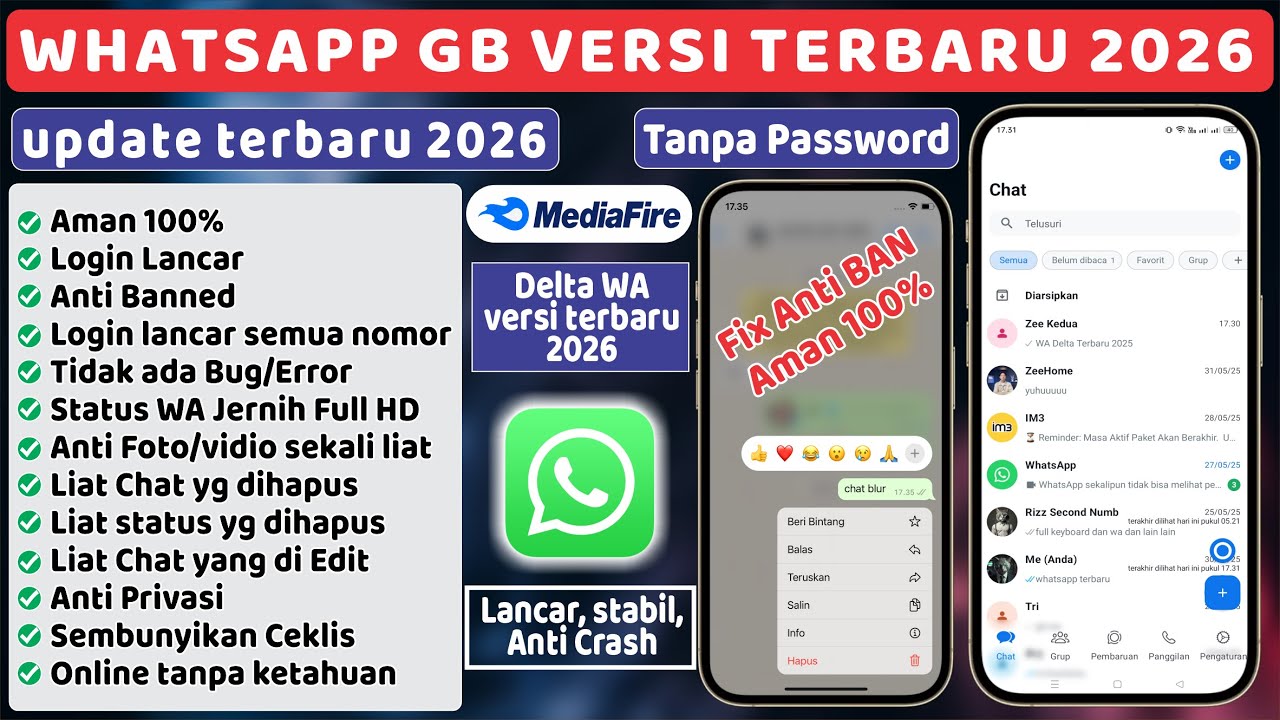 Последняя версия WhatsApp Delta (январь-февраль 2026 г.) ⚡WA Mod &mdash; стабильная и безопасная для вс...