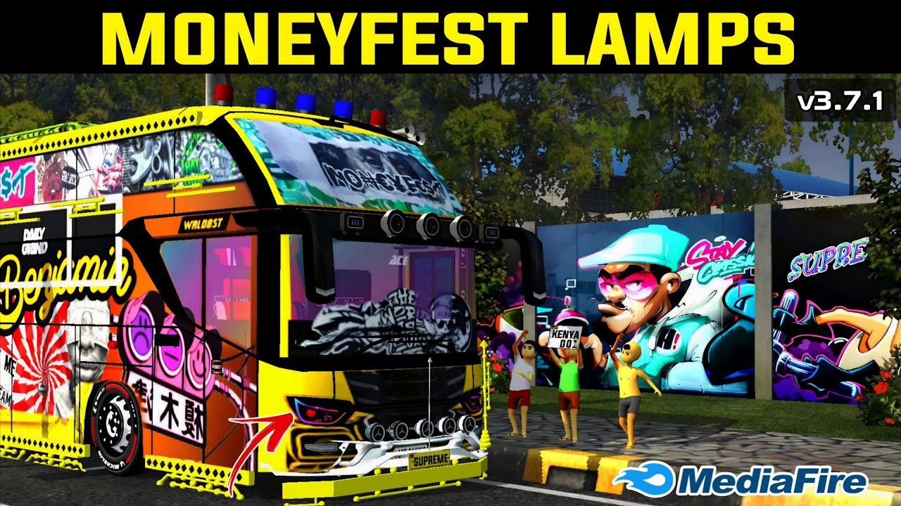 BUSSID NEW LAMPS: MONEYFEST HEADLAMPS/REAR LAMPS/ check description👇