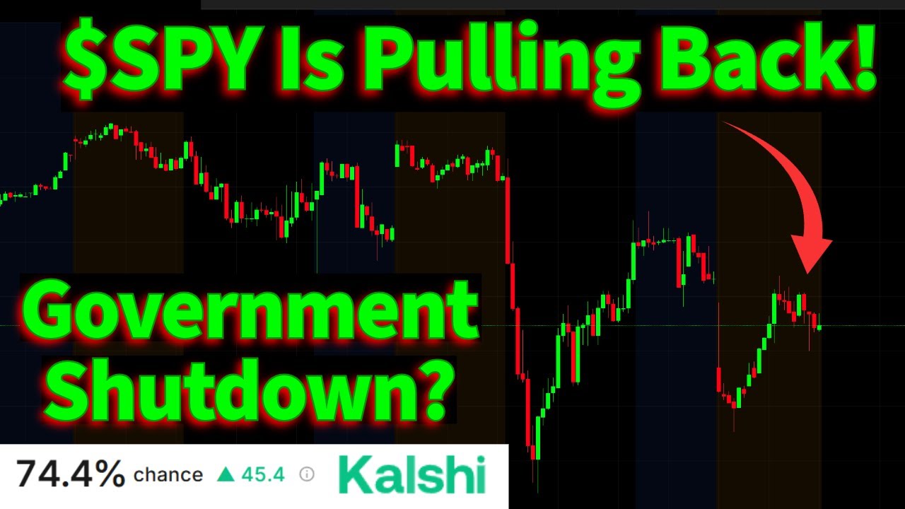$SPY Is Pulling Back Ahead Of The Government Shutdown!