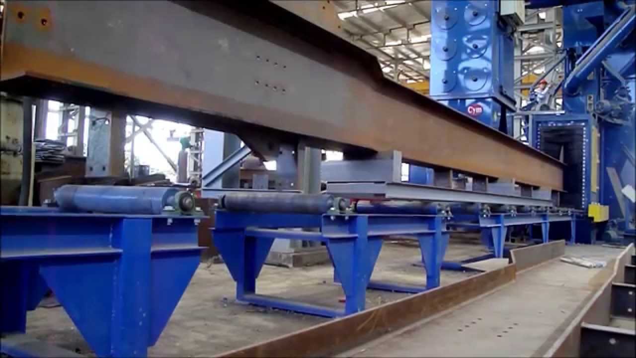 Granalladora de Perfiles Tubos Chapas y Estructuras Metalicas