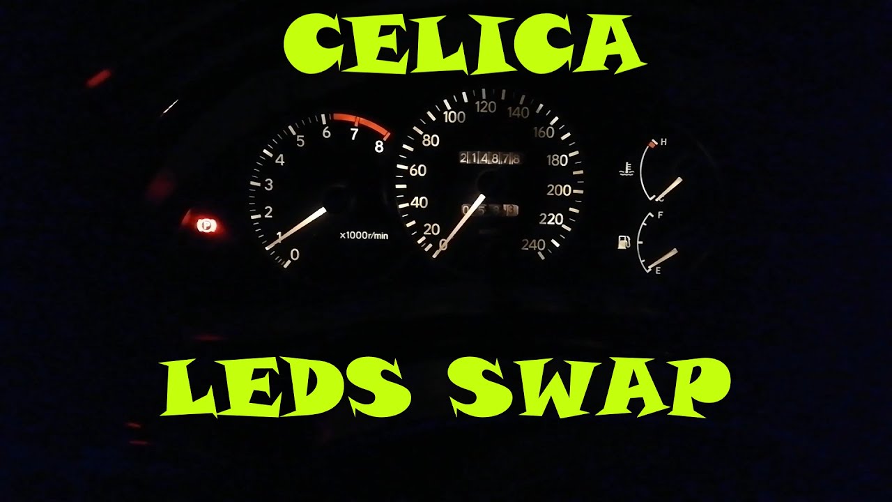 6th gen Celica instrument cluster/dash light bulbs change