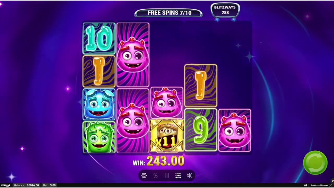 💥 REACTOONZ BLITZWAYS (PLAY'N GO) 💥 MEGA BIG WIN! 💥 NEW SLOT! 💥