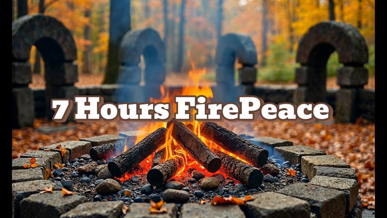 Fireplace 7  hours full HD