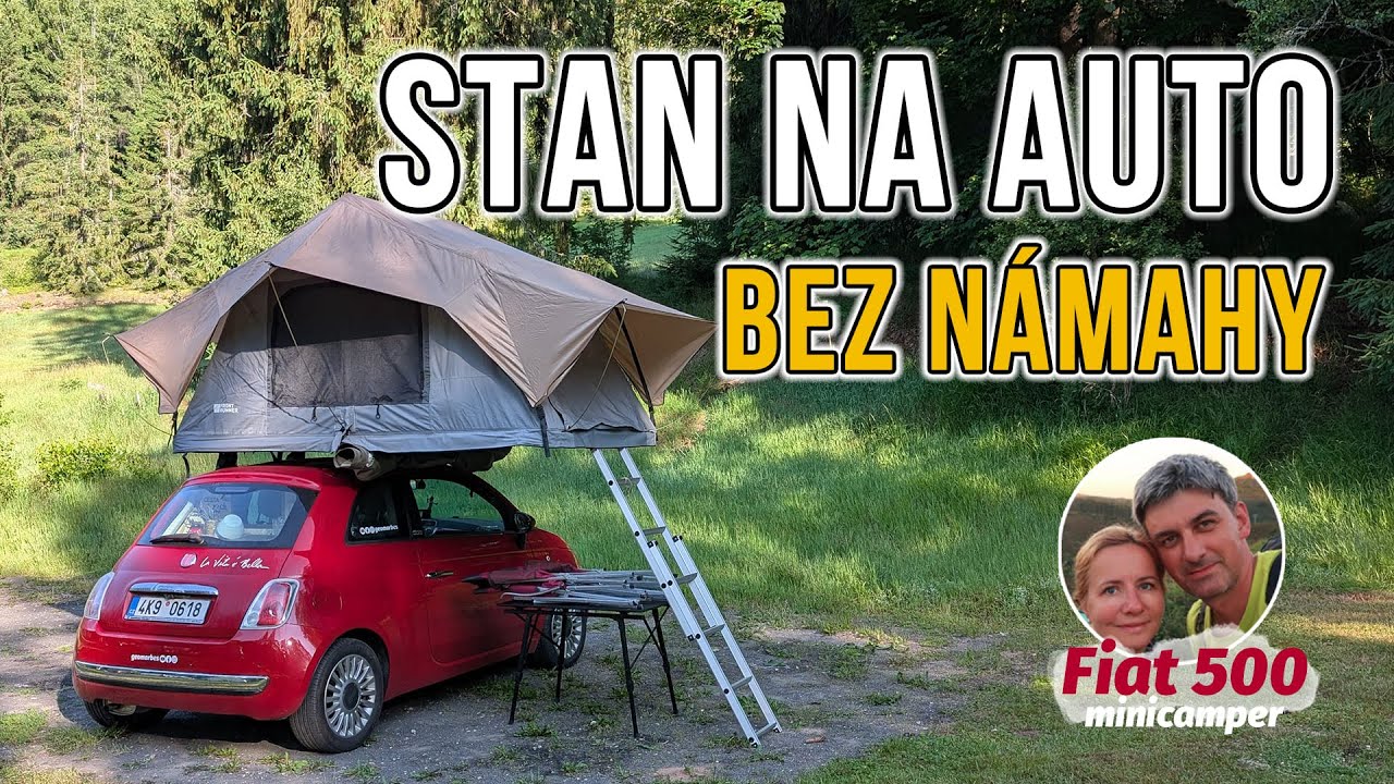 Наш дрон улетел! А палатку мы снимем даже со сломанной рукой — миникемпер Fiat 500 ⛺
