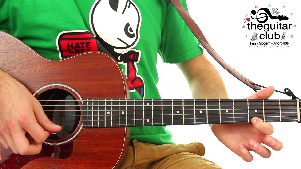 ► FUN EASY Complete BEGINNERS GUITAR LESSON - London Bridge Is Falling Down