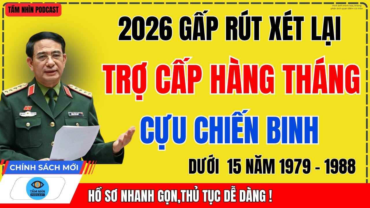 KHẨN THÁNG 12/2025: Cựu Chiến Binh 1979–1988 Được Xét Trợ Cấp – Ai Đủ Điều Kiện?