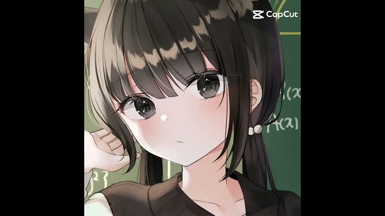 cute anime cat girl (edit)💜🖤
