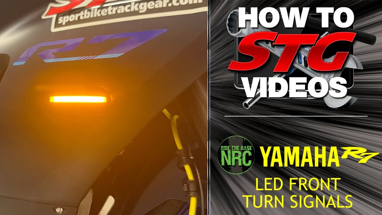 Как установить новые светодиодные передние указатели поворота Rage Cycles Yamaha R7