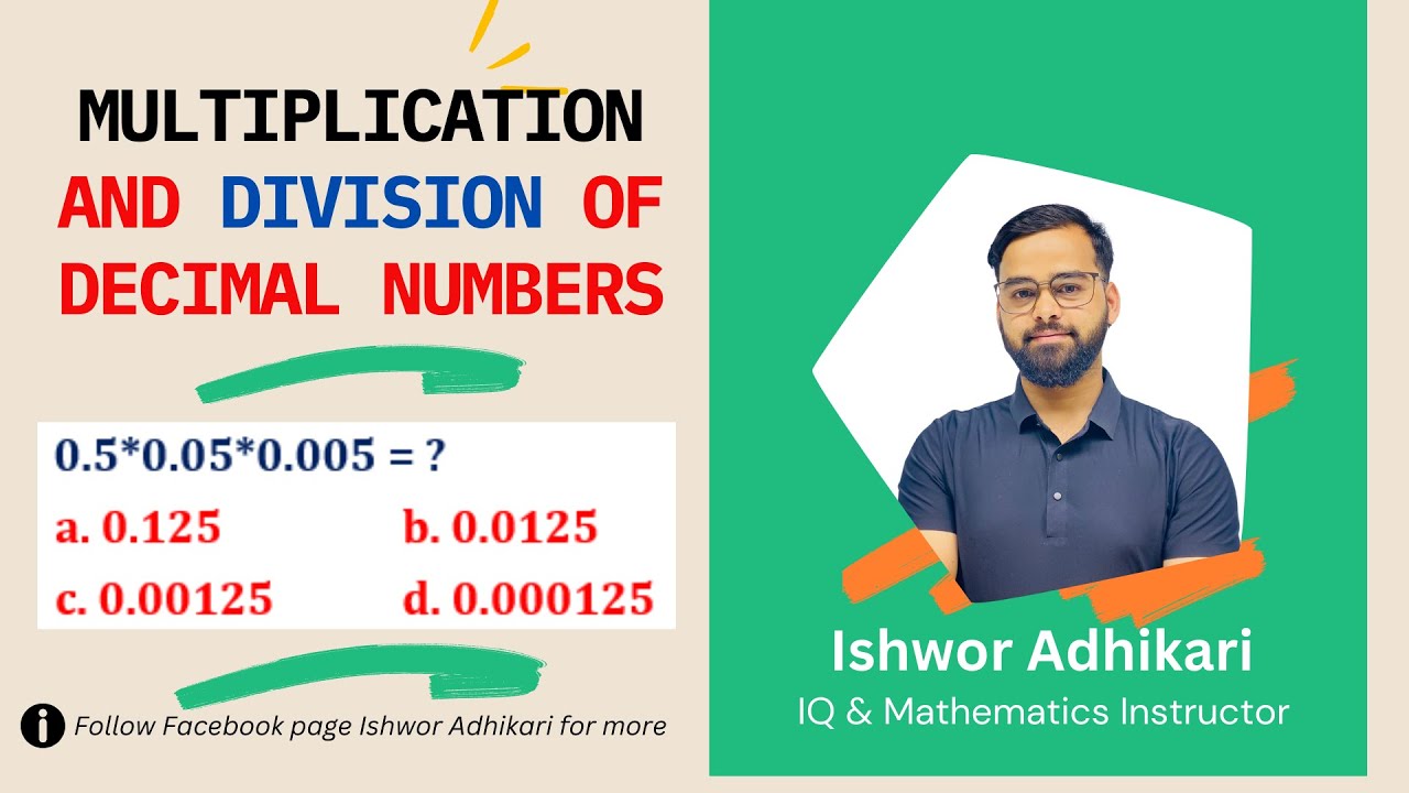 Mathematical Operations of Decimal Numbers IQ for NASU Kharidar ASI CADET OFFICER - Ishwor Adhikari