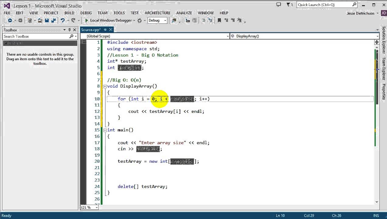 Data Structures using C++: Lesson 1 - Big O Notation
