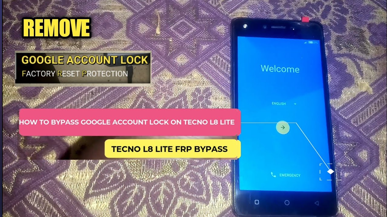 How to bypass Tecno L8 Lite Google account lock | Tecno L8 LITE FRP BYPASS