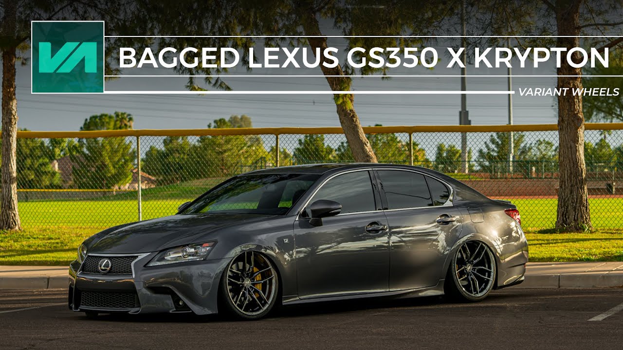 Bagged Lexus GS350 // Variant Wheels