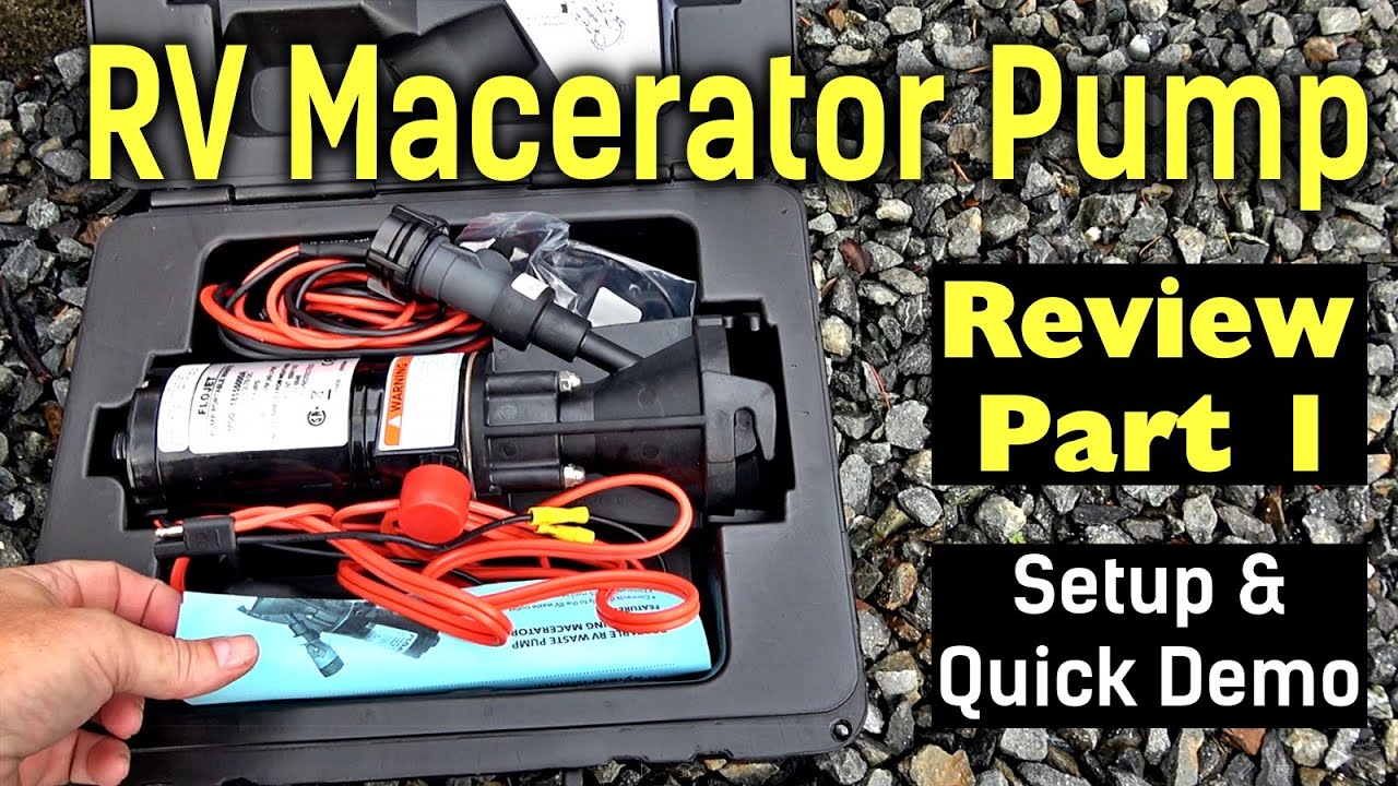FlowJet RV Waste Macerator Pump Review (Part 1 - RV Hookup & Quick Demo)
