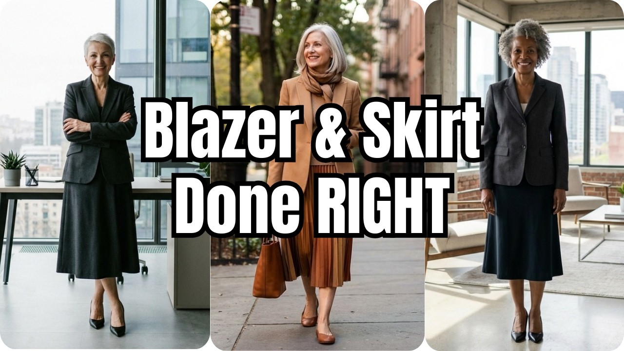 7 GENIUS Blazer and Skirt Styling Hacks to Look 10X More Expensive After 50