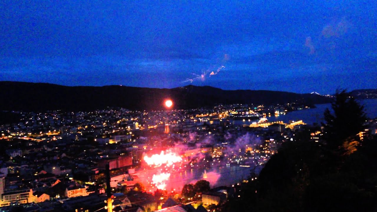 17 Mai 2014, Bergen, Fyrverkeri