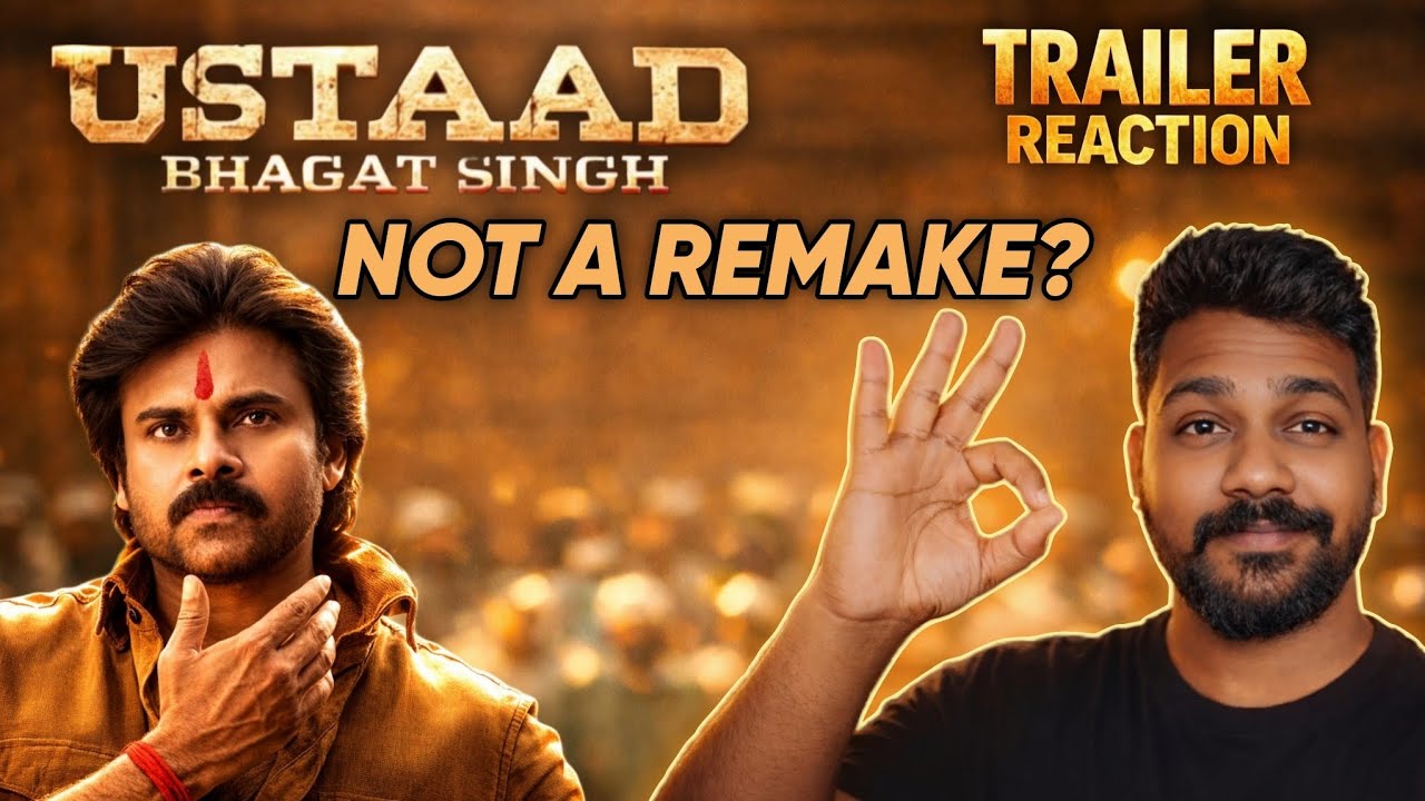 Ustaad Bhagat Singh Trailer Reaction 🔥 | Remake aa? Original aa? | Ajjumowa