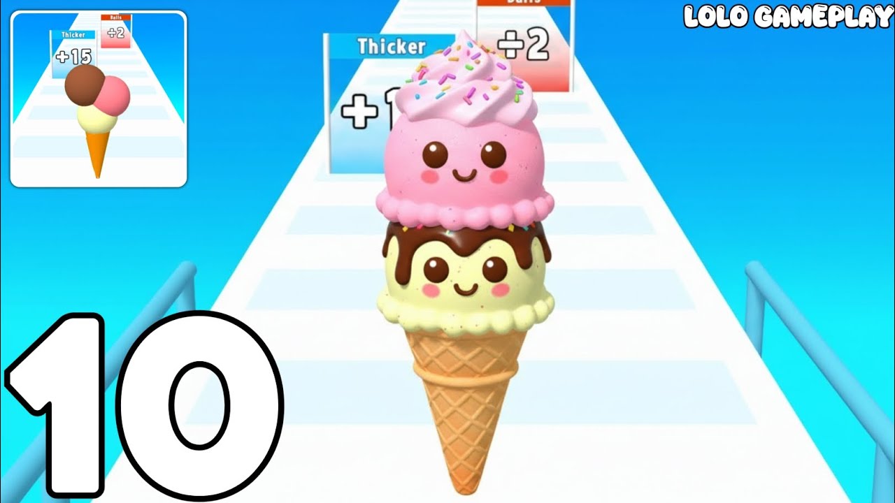 Ice Cream Rush - All Levels SpeedRun Gameplay