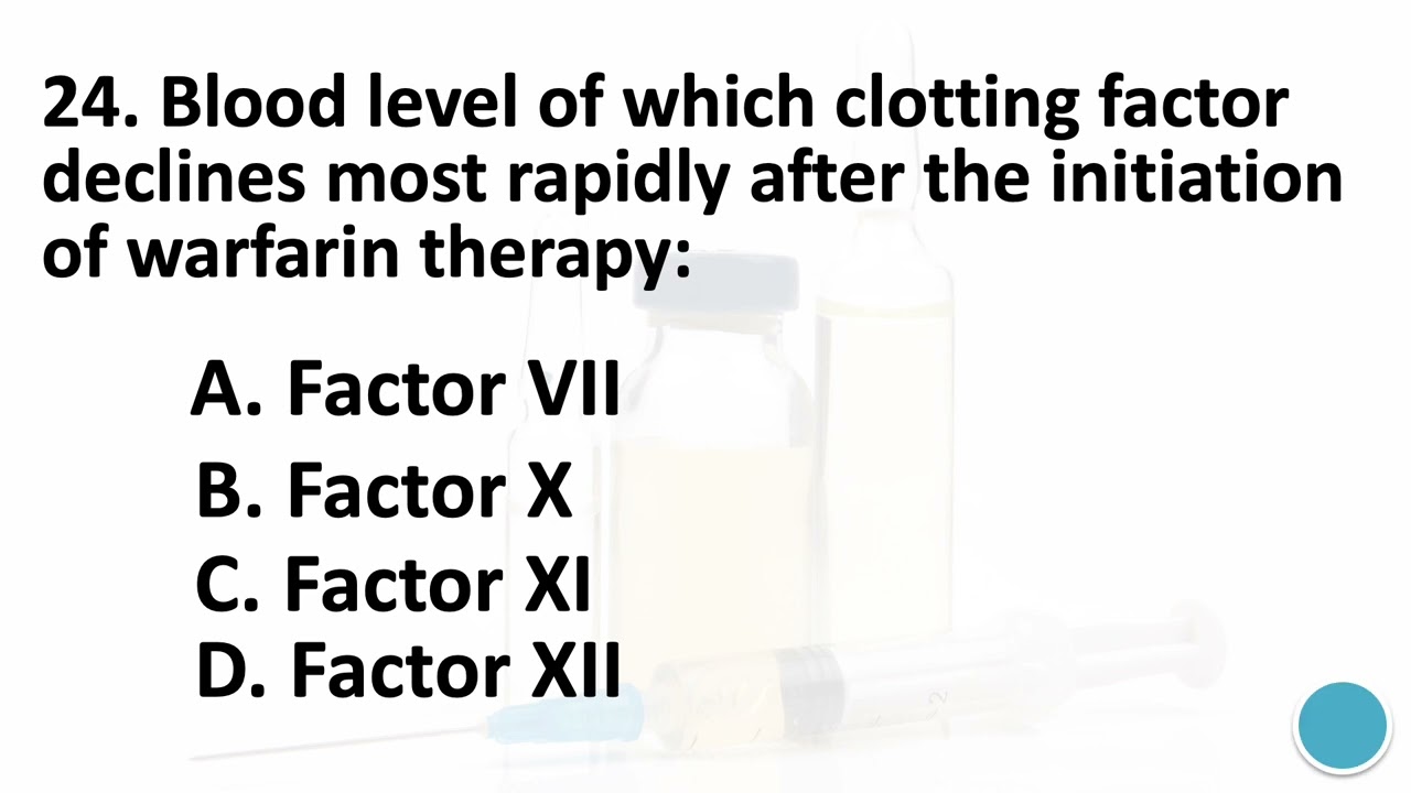 ANTI-COAGULANTS PHARMACOLOGY MCQs PART 2 #pharmacologymcqs #gpatmcq #gpatpreparation #neetmcqs