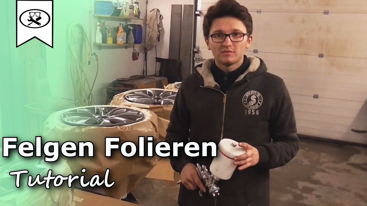 Felgen Folieren mit Lackierpistole Dipon | Spr&uuml;hfolie Paint Dip Your Rims  | VitjaWolf | Tutorial