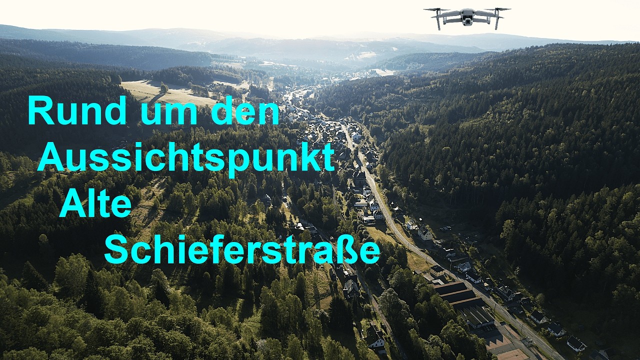 Eine Runde um den Aussichtspunkt alte Schieferstraße und einen Blick in das Tal der Zwota