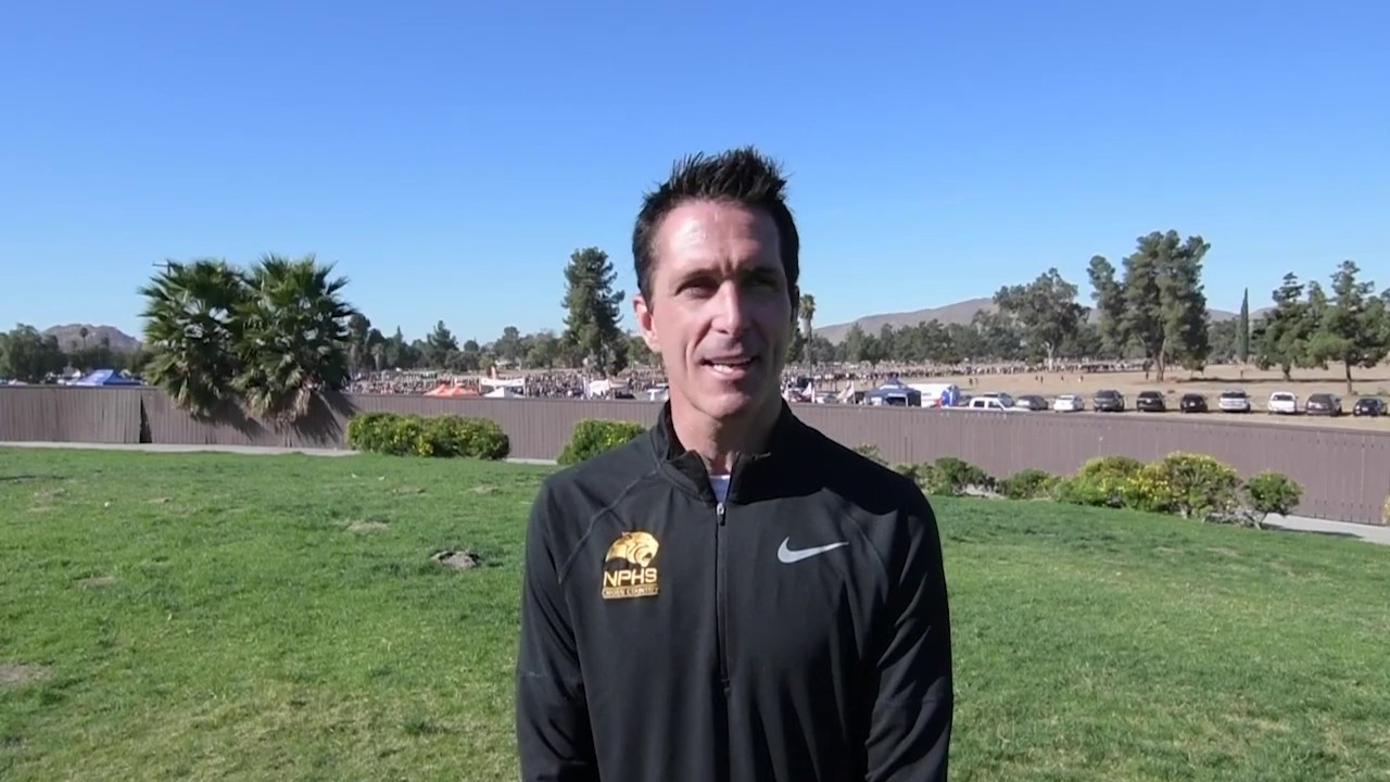 Newbury Park coach Sean Bronson on team's course record at CIF-SS Finals!