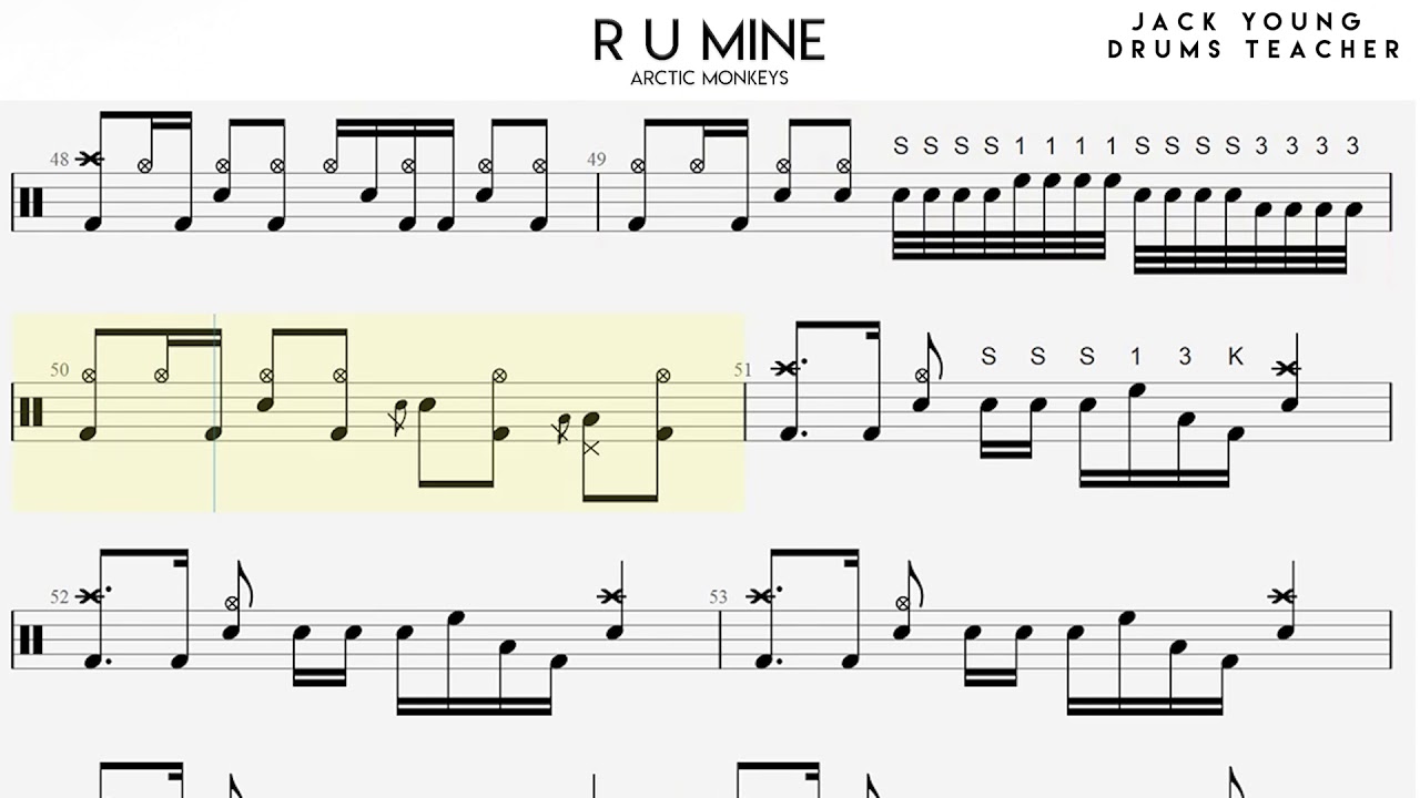 How to play  R U Mine on Drums 🥁