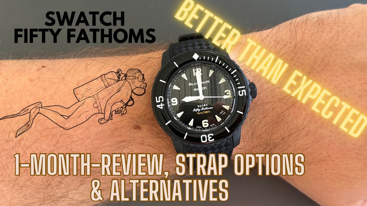 Swatch Blancpain Fifty Fathoms - Review, Straps Options and Alternatives