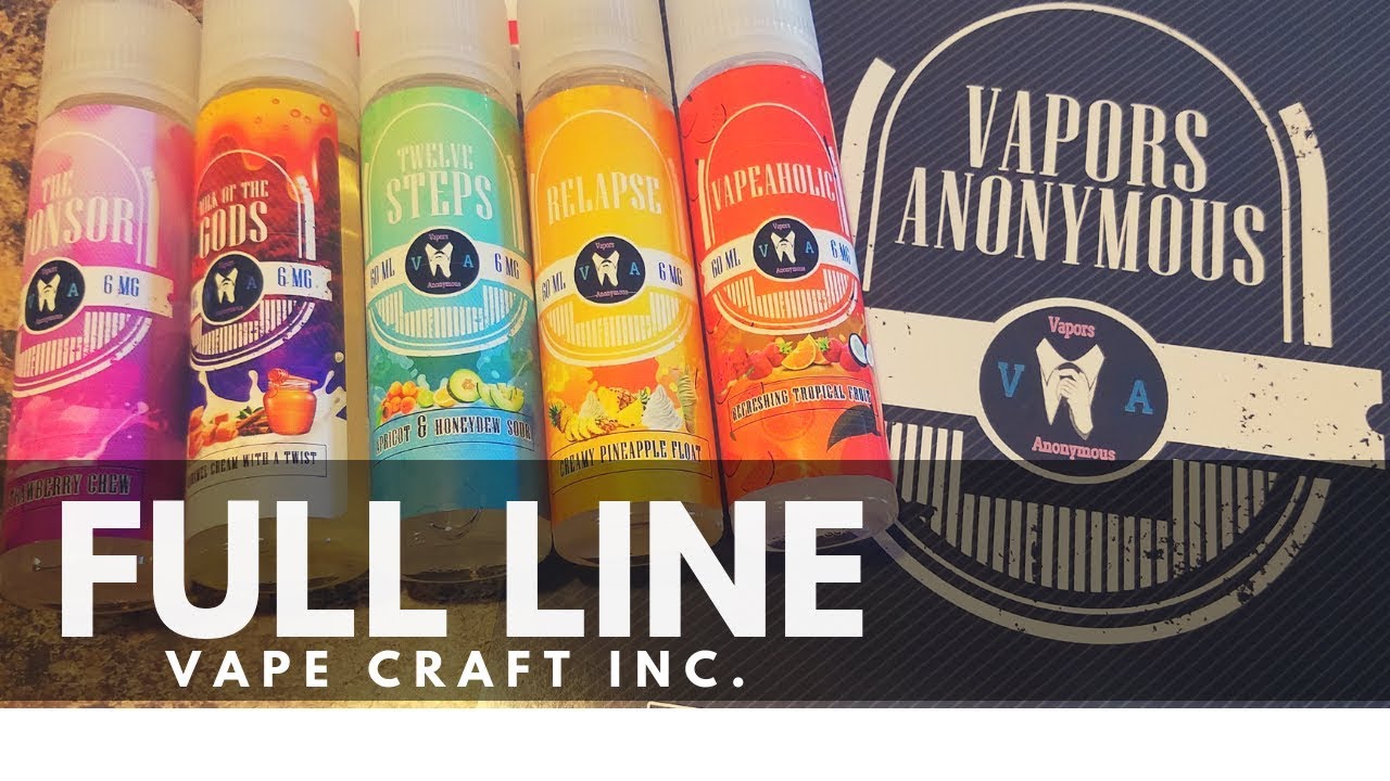 Vape Craft Inc's Vapors Anonymous - Full Line
