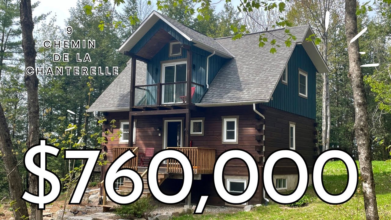 Inside a Stunning $760,000 Square-Log Home in Wakefield, Quebec